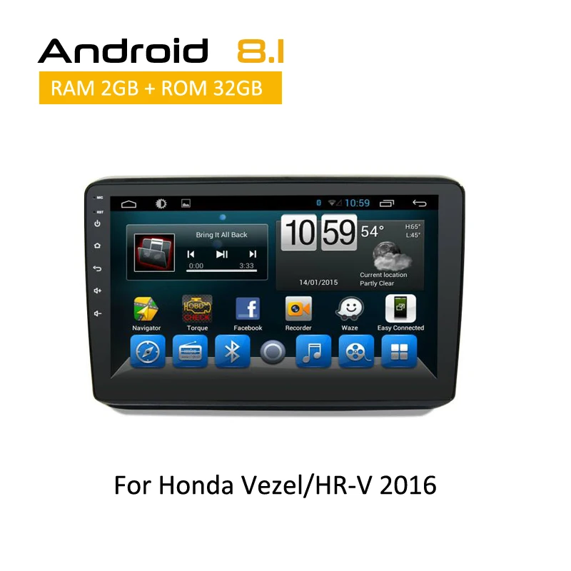 10 1 дюймов один Din Android 7 автомобиль gps навигации для Honda Vezel/HR V с восьмиядерным