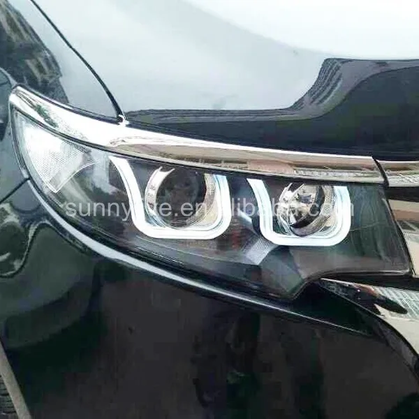 Для FORD для Edge светодиодный налобный светильник 2011-2013 года U стиль черный корпус LF