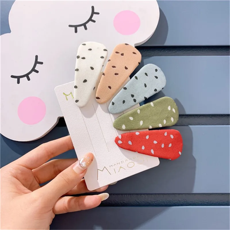 Детские заколки для волос для девочек, милые заколки для волос, Корейская японская новинка, Accessories-SWC5 в горошек