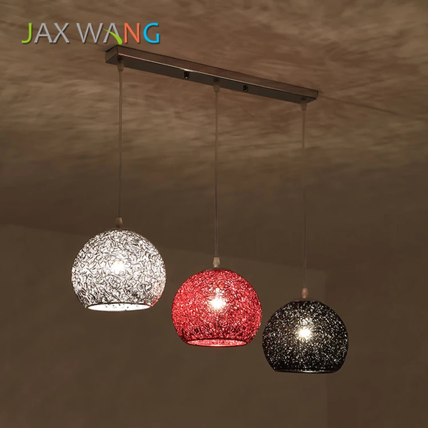 Customizable Color Iron Art Pendant Lamp LED E27 Bedroom Restaurant Living Room Lighting Light Decoration Lamps Fixture | Лампы и