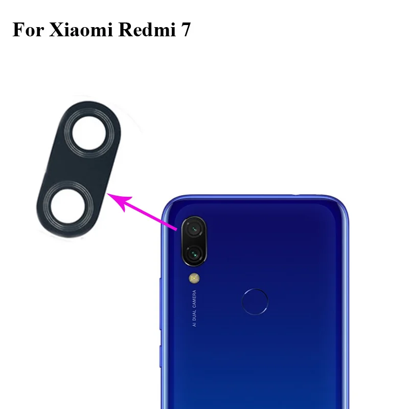 1 шт. стеклянные линзы для задней камеры Xiaomi Redmi 7|Модули мобильных телефонов| |
