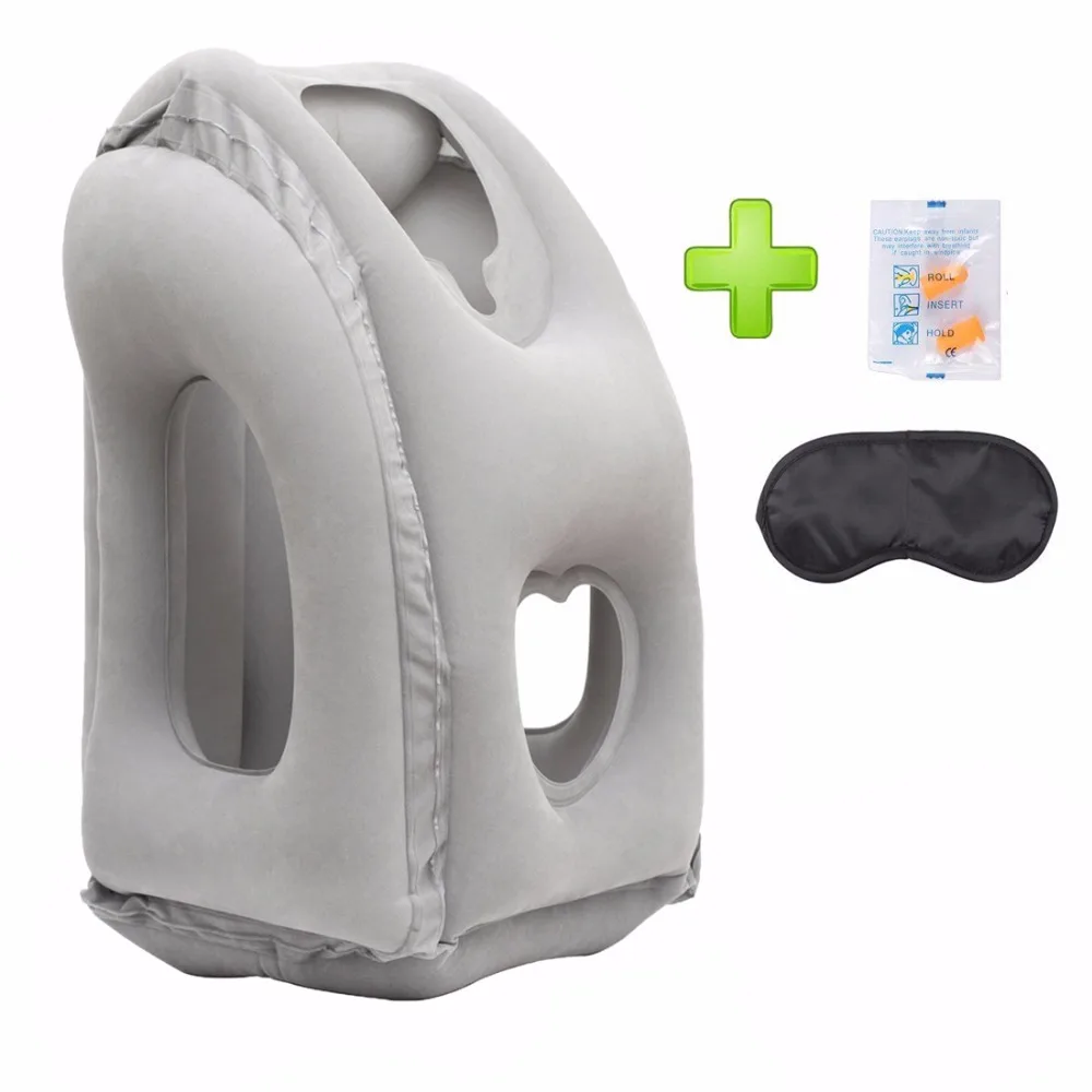Надувная подушка для путешествия на самолете поезде и машине|inflatable travel pillow|travel