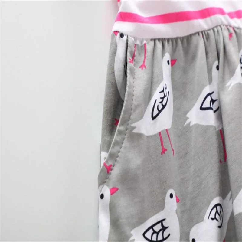 children clothing girls clothes toddler girl dresses Toddler Baby Kid Pattern Dress Stripe Outfit Clothes summer dress | Детская одежда