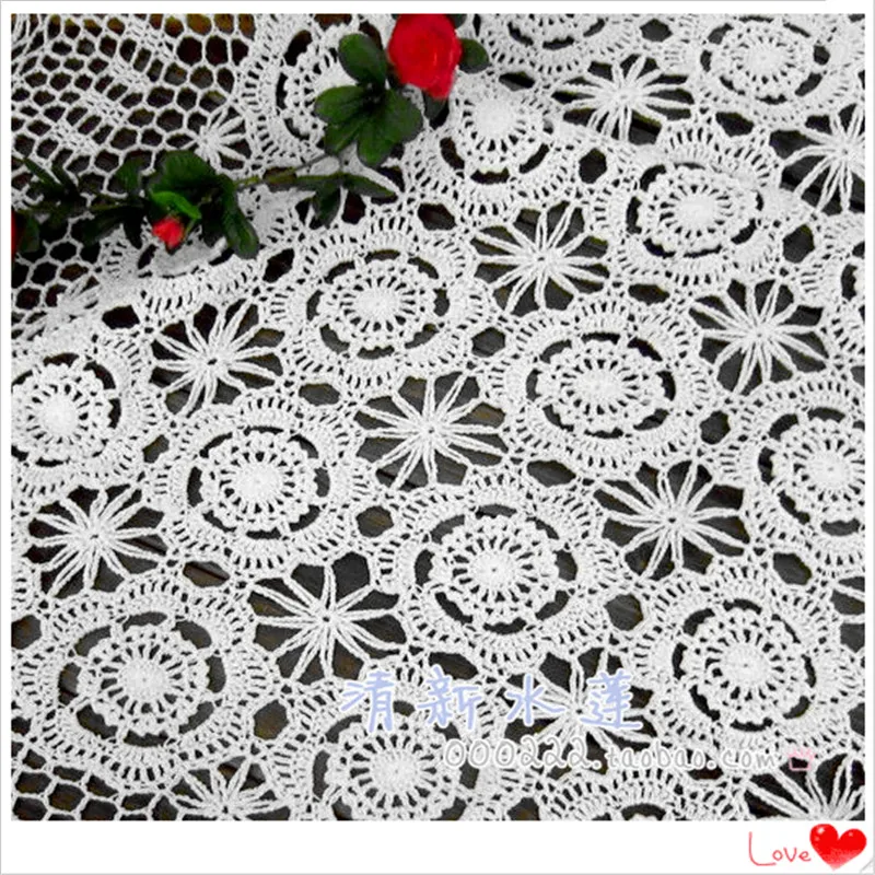 Бесплатная доставка игла для вязания крючком ручной работы скатерть 100% хлопок