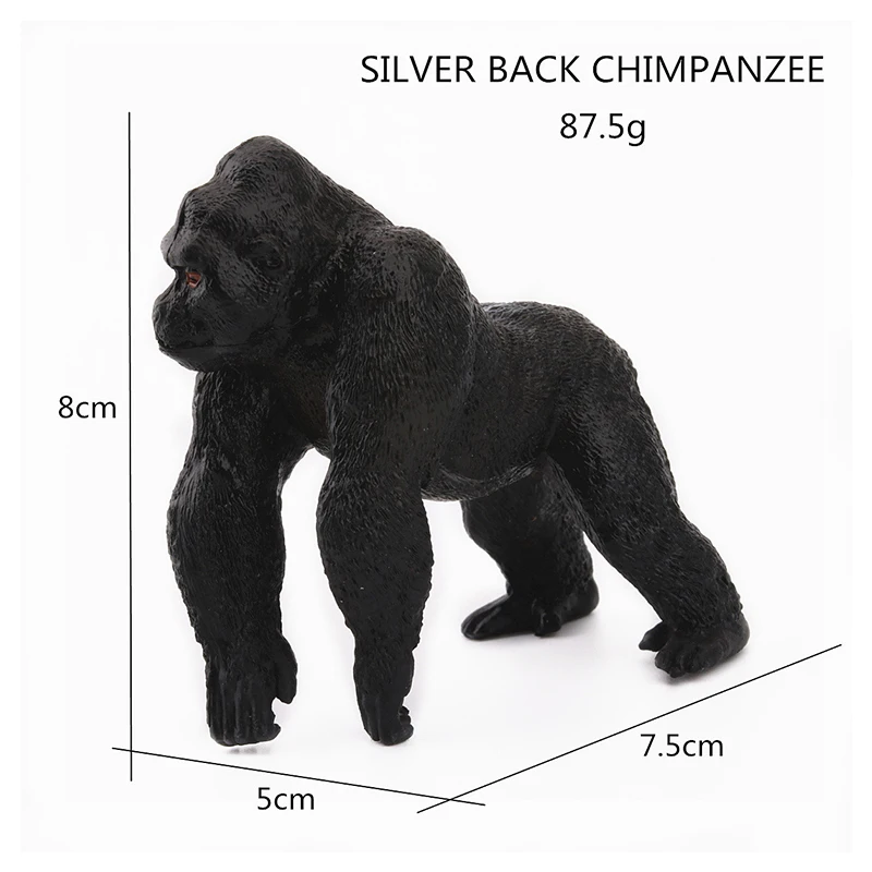 Reikirc Silverback игрушечная горилла орангутанг Семейный пакет моделирование модели