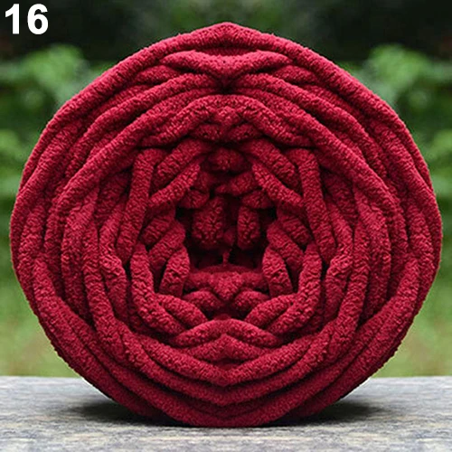 Wine Red 100 г/шар Красочные DIY мягкий шарф свитер-полотенце толстая пряжа ручное вязание теплая подушка для дивана полотенце Лин пряжа шар шерсть вязание крючком Пряжа - Цвет: Wine Red