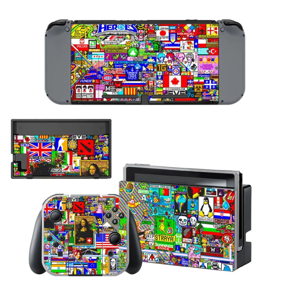 Легенда о Зельде Наклейка Виниловые наклейки на кожу для nintendo Switch NS консоль+ контроллер+ подставка держатель Защитная Наклейка