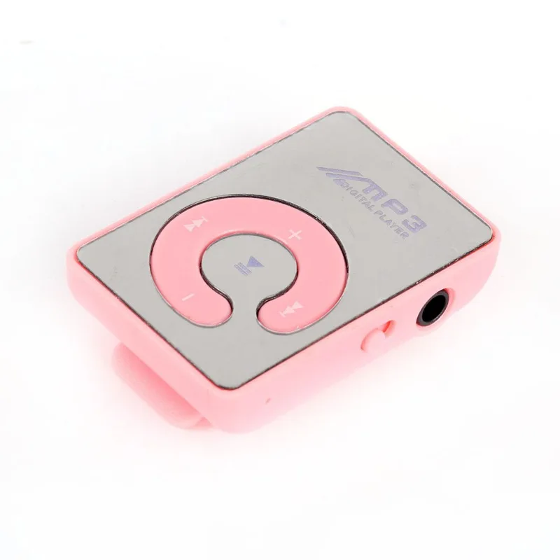 Mp3 плеер мини Зеркало Клип USB цифровой музыкальный Поддержка 8 Гб SD TF карта 6 видов