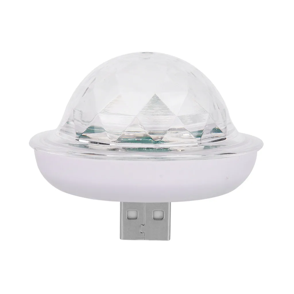 White USB светильник-гаджет USB мини светодиодный RGB диско-сценический светильник вечерние Клубные DJ KTV Рождественский волшебный телефон шар лампа гаджеты Inteligentes светильник ing - Цвет: White