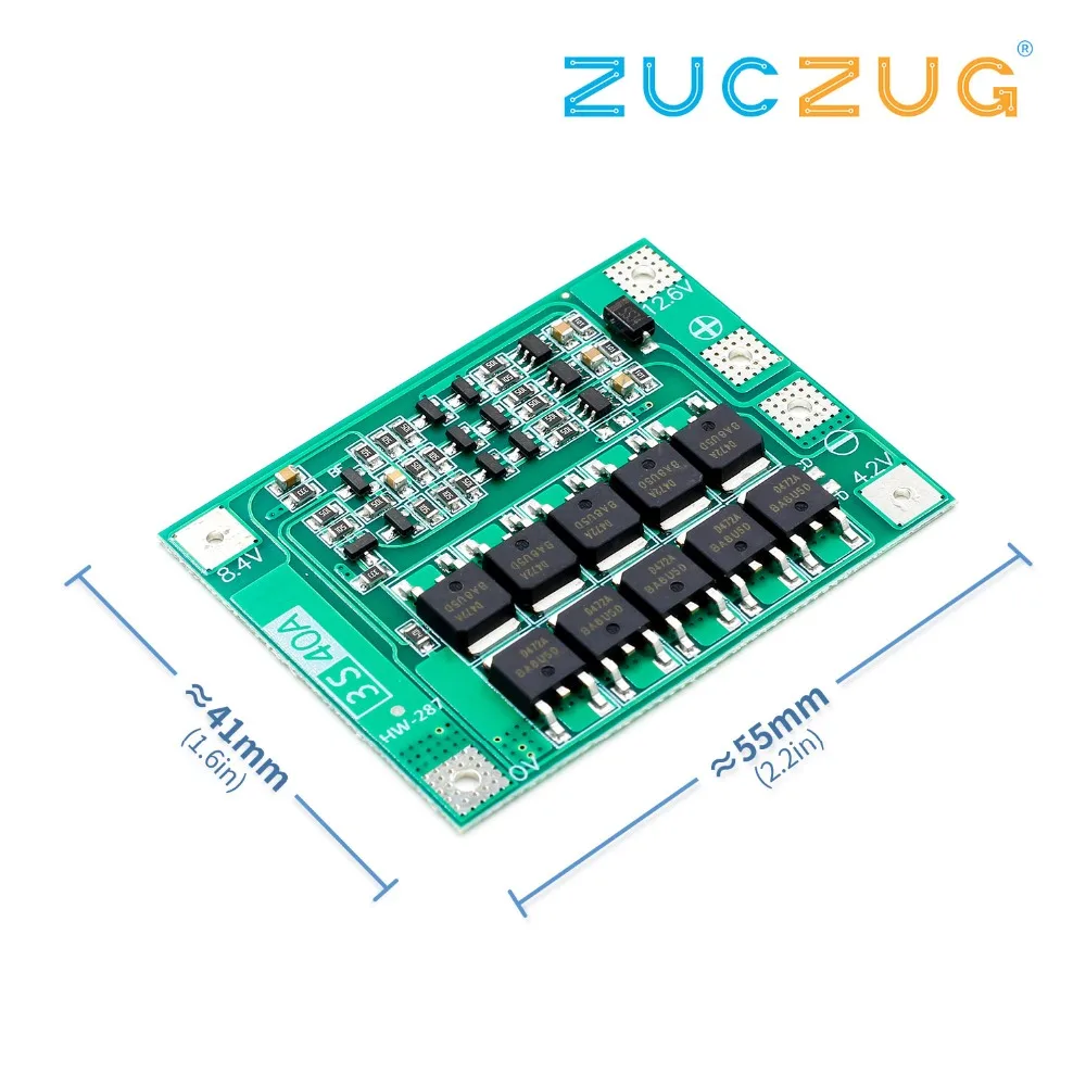 3S 40A литий-ионная батарея зарядное устройство Lipo ячеечный модуль PCB плата защиты BMS для сверлильного двигателя 12,6 в с балансом