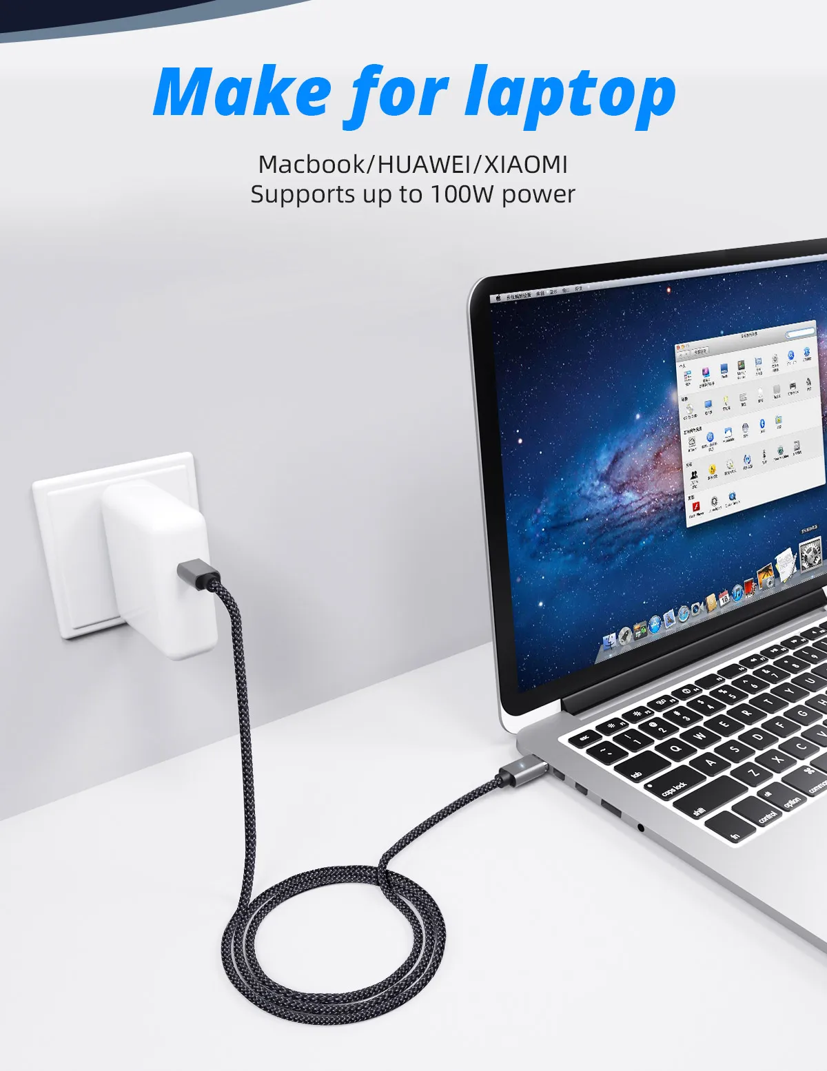 FONKEN 100 Вт Магнитный кабель 5A usb type C для type C кабель 1,5 м ноутбук type-c Мощность PD шнур Быстрая зарядка Телефон зарядный провод данных