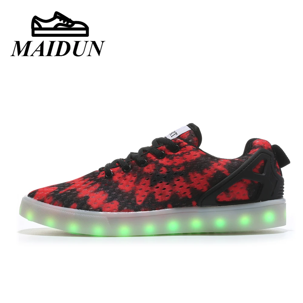 LED shoes men Luminous Light Up New tenis led Casual Hot Fashion casual Glowing neon male flat with USB Charge lace up | Обувь