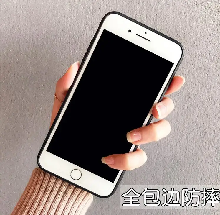 Luxury Brand Tempered Glass Case for iPhone X XS Max 8 7 Plus Shockproof Hard Mirror Vintage Phone Cover For iphone 6 S 6S 7Plus |