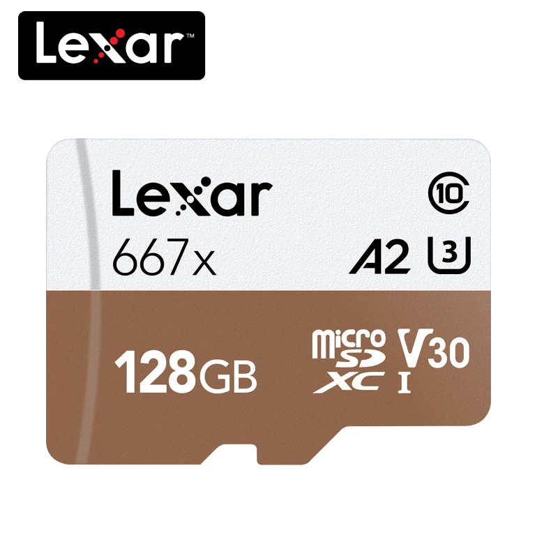 100% оригинал Lexar 667x Micro SD карта 64 Гб класс 10 128 ГБ micro SDXC 256 tf памяти UHS-I для 1080 p Full-HD 3D 4 K