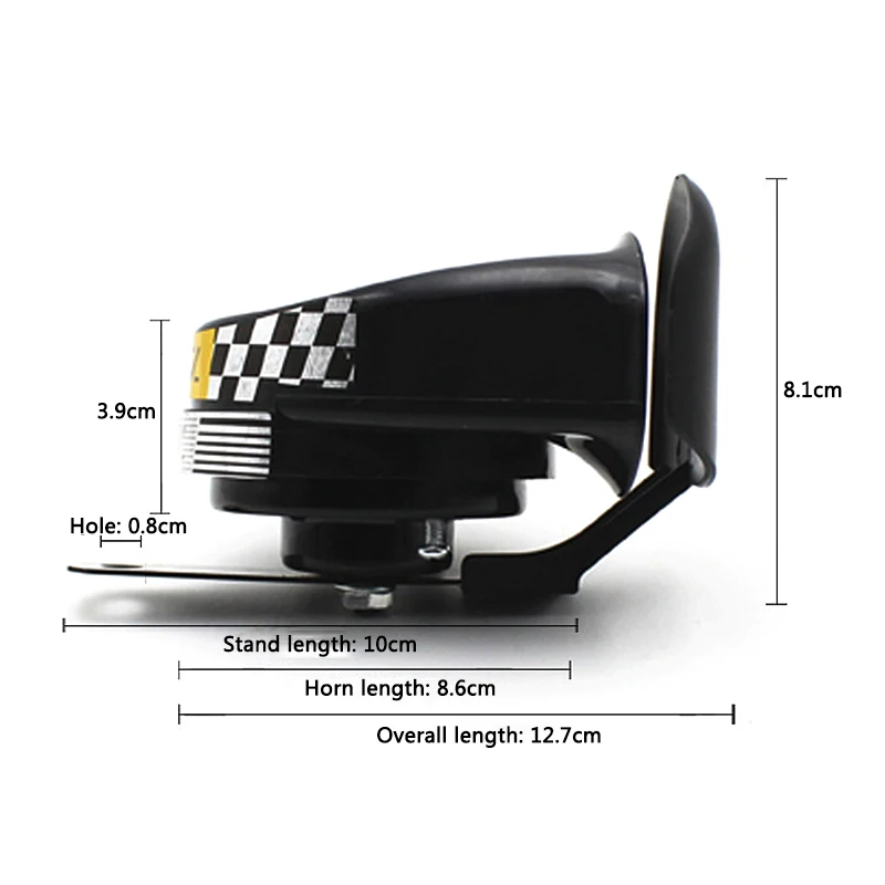 1 шт. Универсальный водонепроницаемый Громкий Рог улитки сирена 115дб для