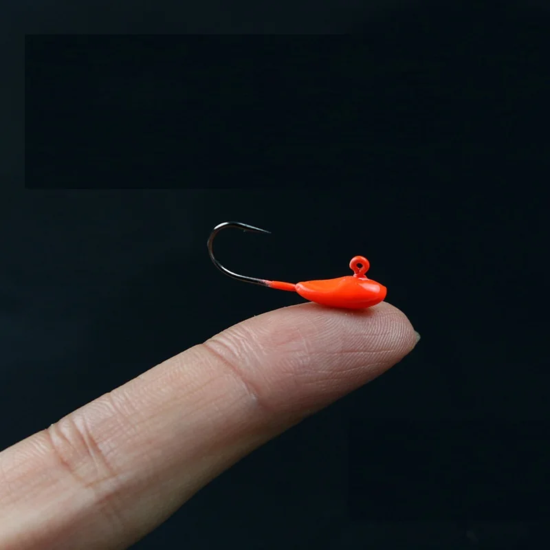 5 шт./лот рыболовные приманки с головой смешанных цветов для рыбалки 1 г крючок
