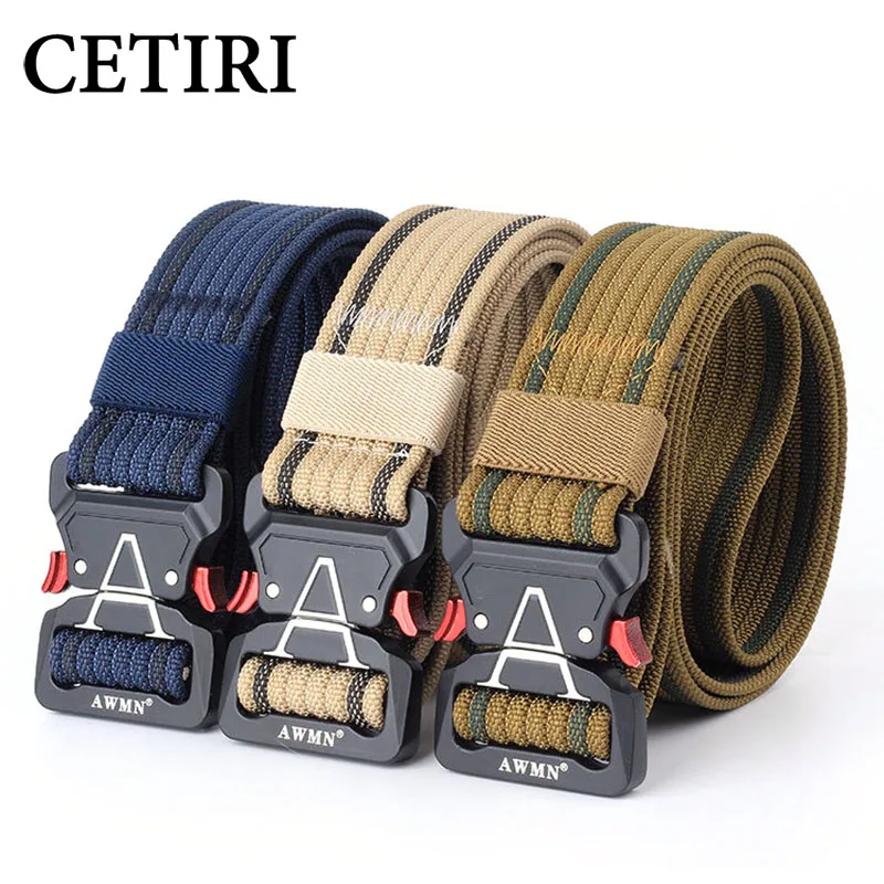 

Новый тактический наружный ремень CETIRI 3,8 см, высококачественный нейлоновый 125 см Повседневный плетеный ремень для мужчин и женщин, ремень дл...