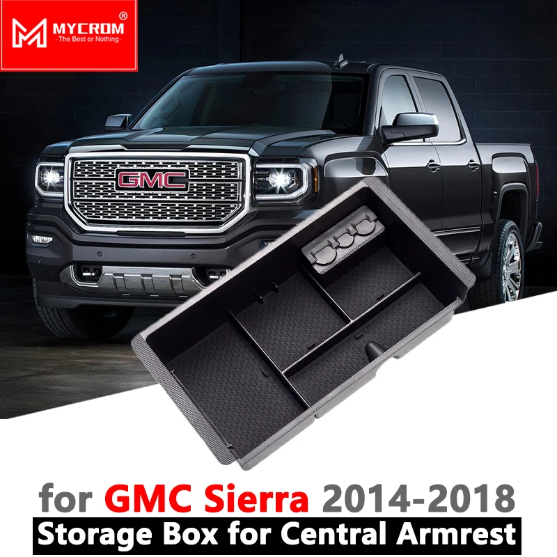 Подлокотник ящик для хранения автомобильный Органайзер аксессуары GMC Sierra 2014 2015