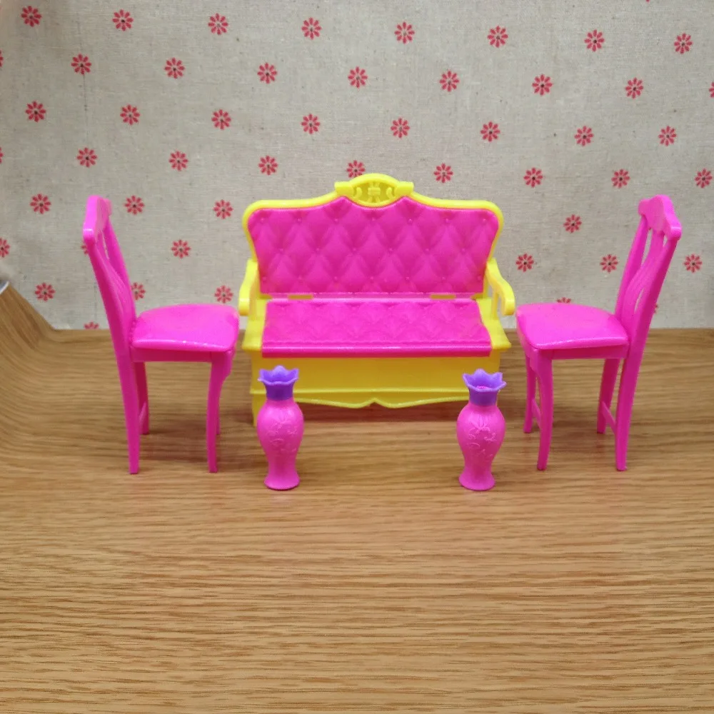 Лидер продаж дома мебелью Интимные аксессуары для куклы Барби диван ваза стул