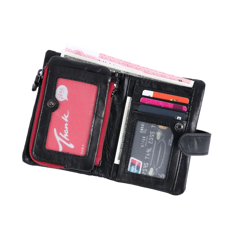 Портмоне мужское из 100% натуральной кожи в стиле ретро|wallet card holder|card holder for menbrand men