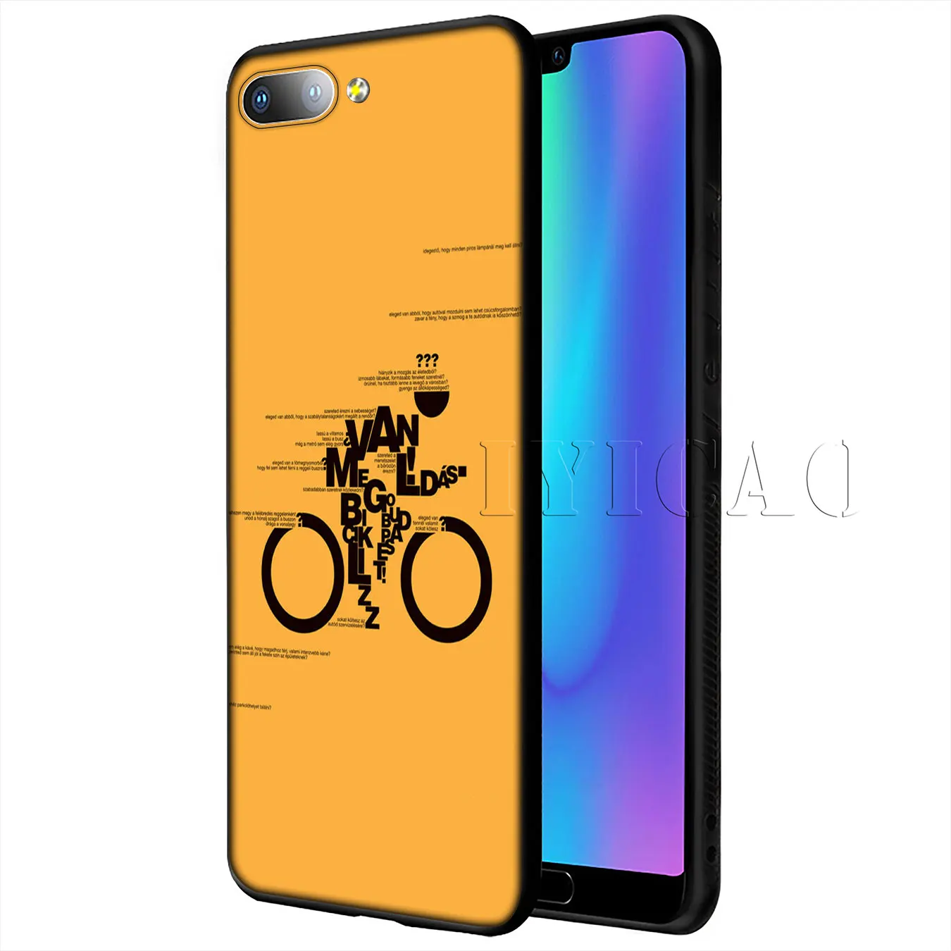 Мягкий чехол для велосипеда IYICAO Coqu Huawei P20 Pro P10 P8 P9 P30 Lite Mini 2017 P Smart 2019 | Мобильные