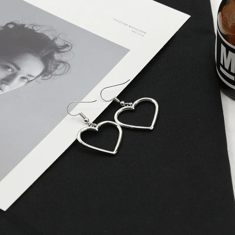 В форме сердца серьги ювелирные изделия из жемчуга для женщин Серебряный Цвет