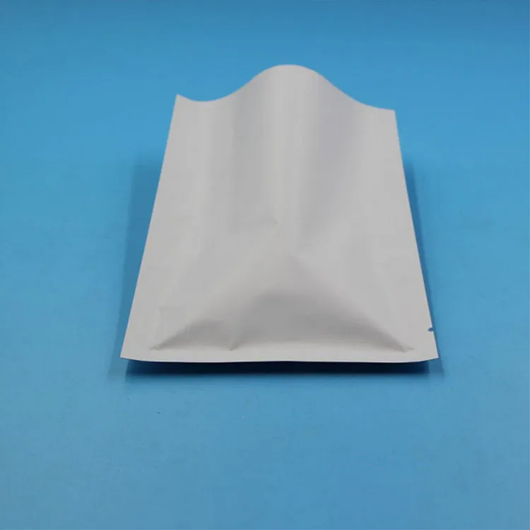 Leotrust 200 шт. маленькие матовые белые сумки из алюминиевой фольги с открытым верхом