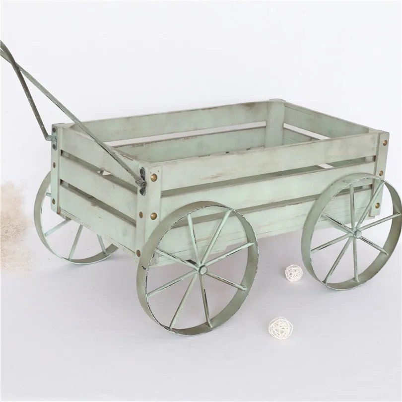 Реквизит для фотосъемки новорожденных деревянная повозка реквизит