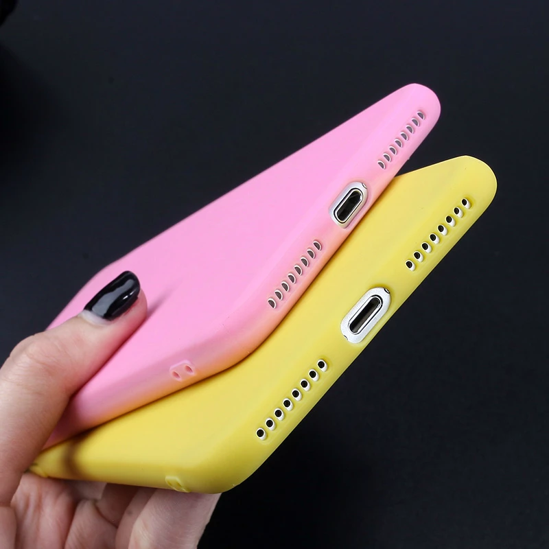 Карамельные чехлы для iPhone XR XS роскошные из ТПУ 7 Plus 8 6 6S 5 SE 5S Xr X Max мягкие