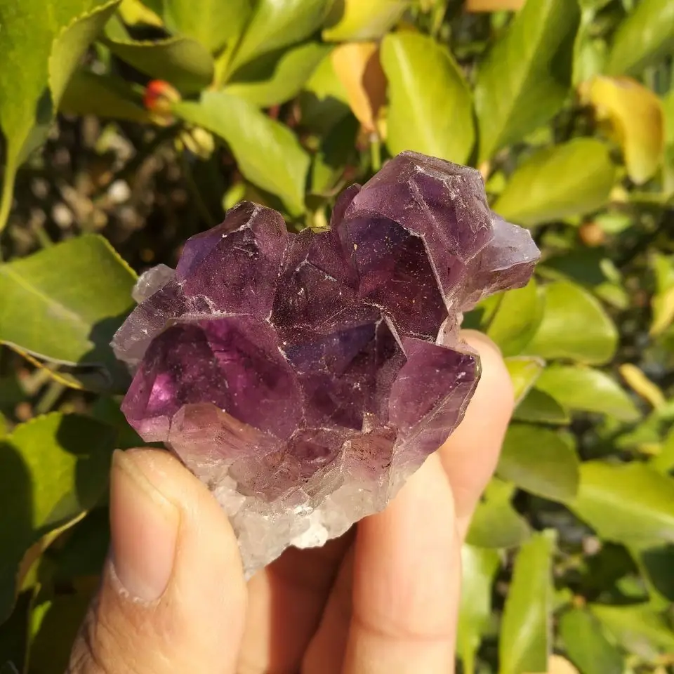 Натуральный парагвайский аметистовый геодезический кристалл Кварцевый Аметист