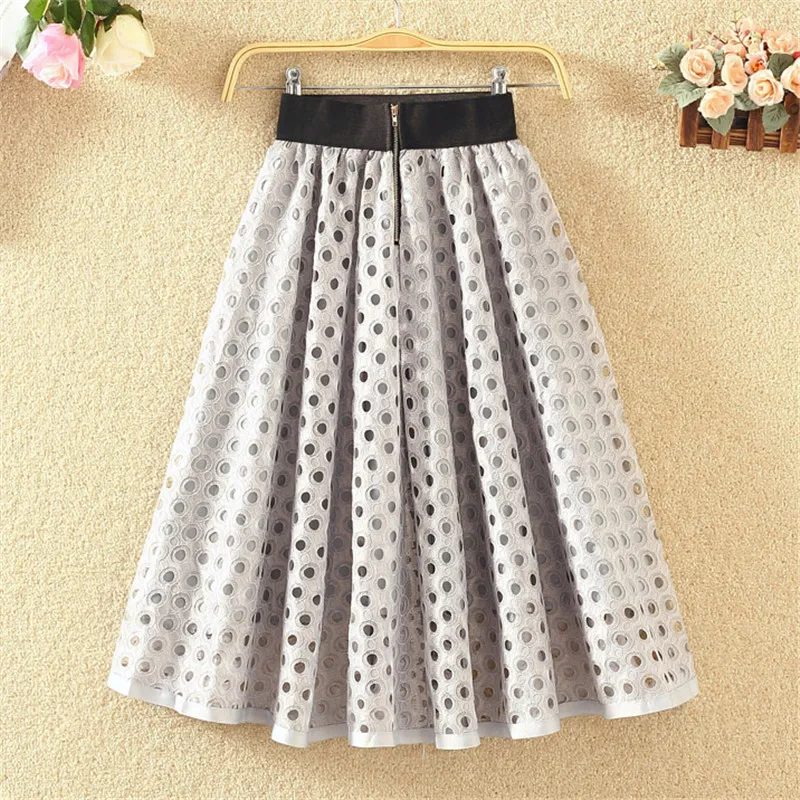 Юбка-пачка кружевная женская с высокой талией летняя | Женская одежда