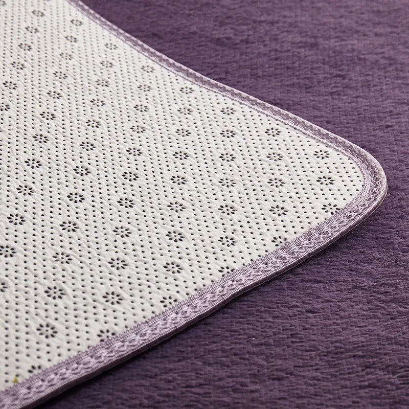 Простой Современный короткий пушистый ковер спальня полный милый журнальный