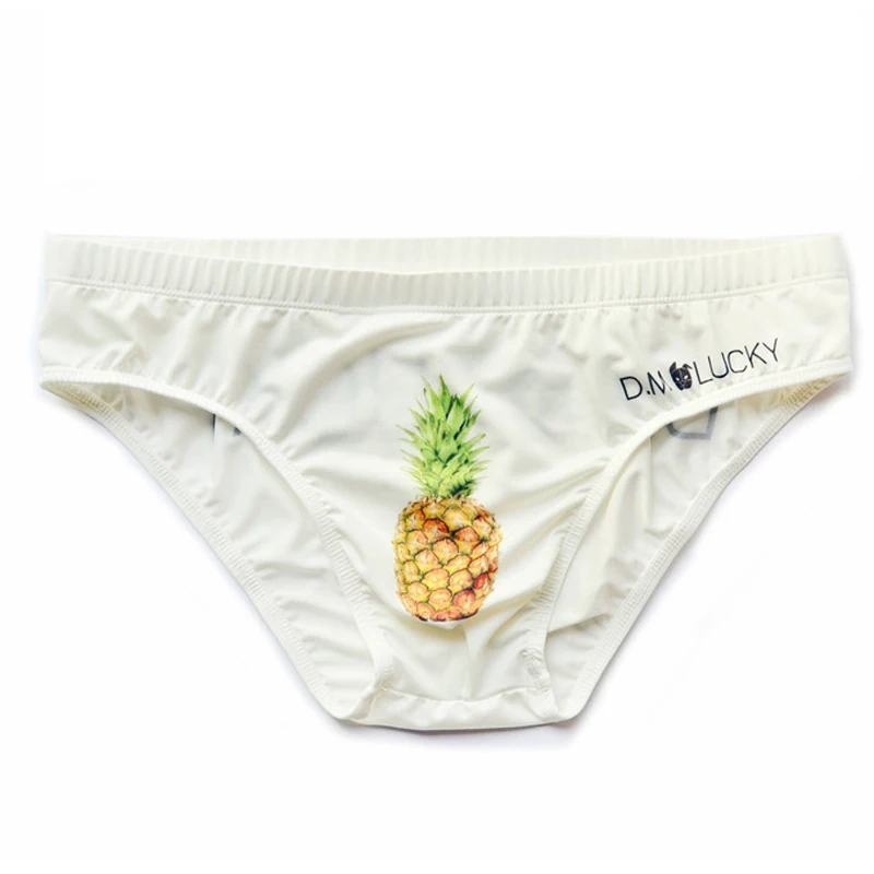 Новые мужские трусы из полиэстера и шелка с рисунком мультфильма сексуальные