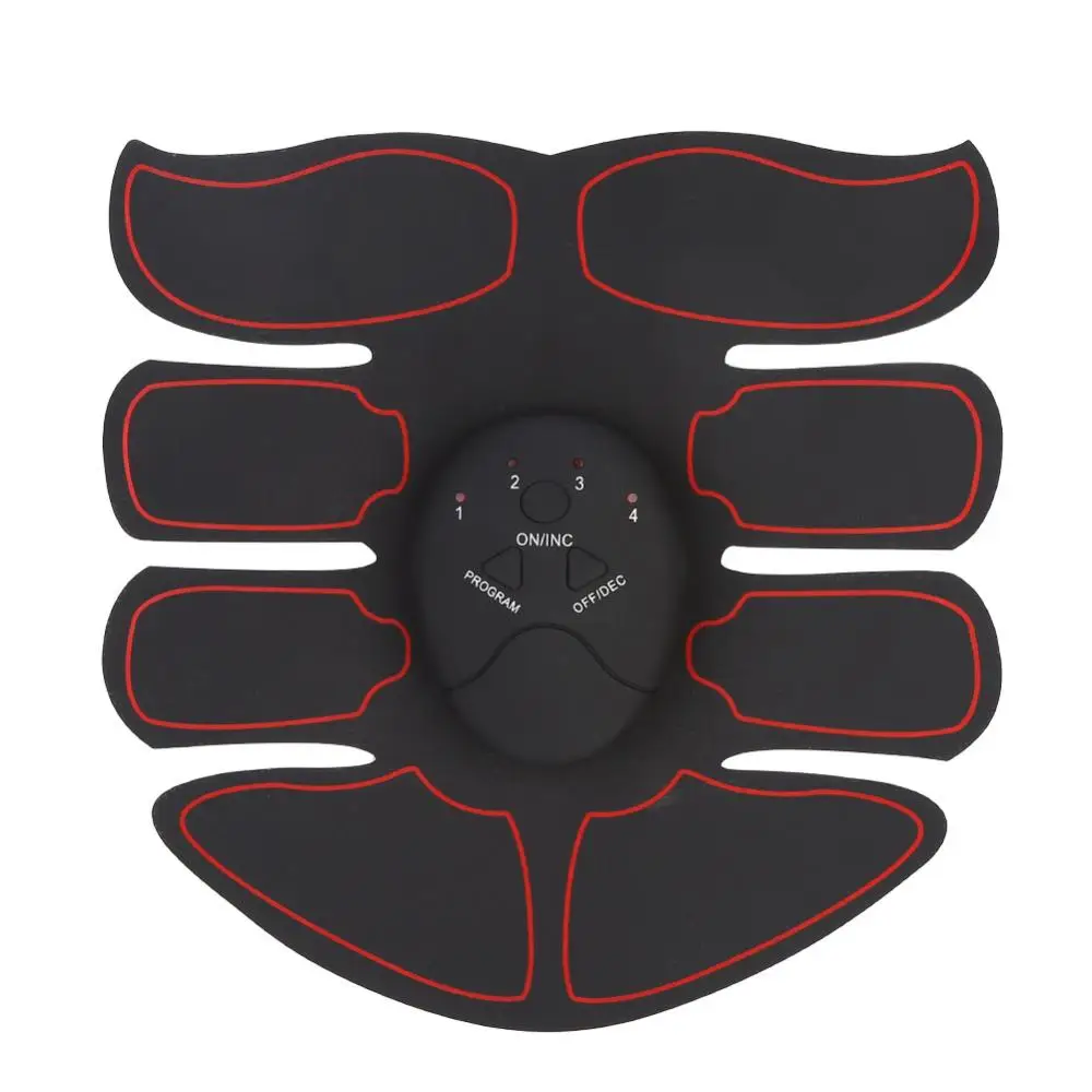 Black Red Abdomen Тренажер для сжигания жира, для укрепления мышц, EMS, интеллектуальный учебный Массажер для живота, бодибилдинг, тренажер для мышц живота - Цвет: Black Red Abdomen