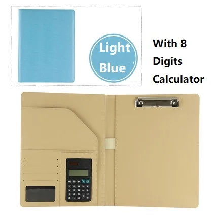 Light Blue 8 digits Harphia A4 папка с зажимом менеджер Document организатор конференции PU архива простой Дизайн крепкий офиса - Цвет: Light Blue 8 digits