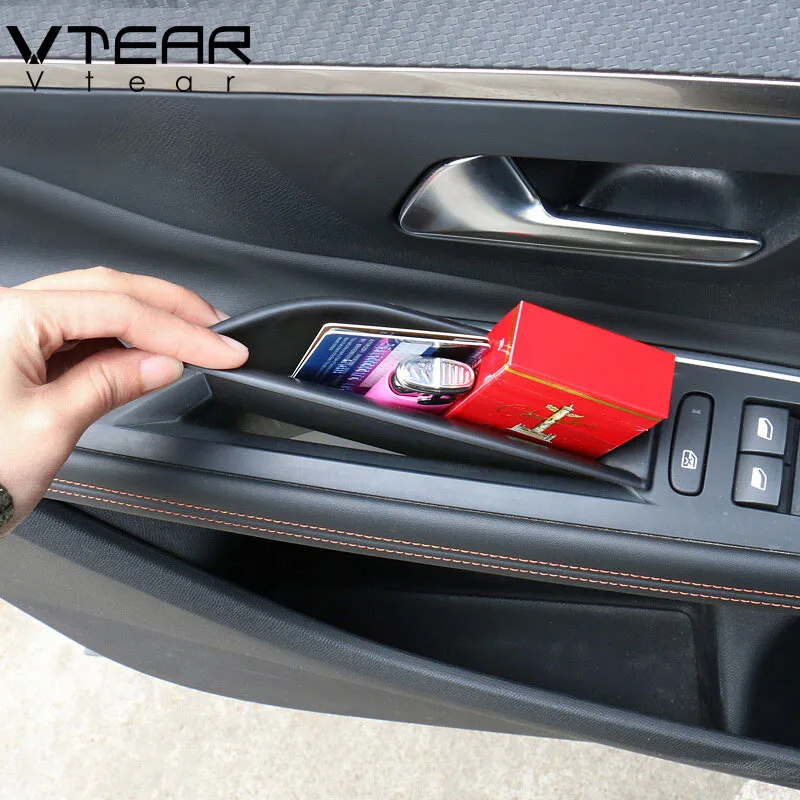 Vtear для peugeot пежо 3008 3008GT 5008 аксессуары передней двери автомобиля коробка хранения