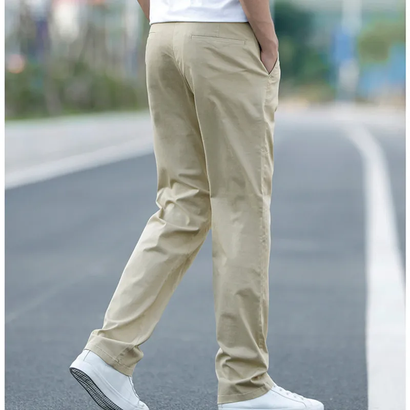 Pantalon Homme брюки летние мужские повседневные Фитнес Брюки Модные хаки серые черные брюки плюс 40 42 44 мужские s тонкие прямые брюки