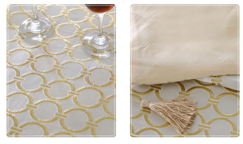 Декоративный Настольный бегунок. Классический круглый узор. Модные скатерти