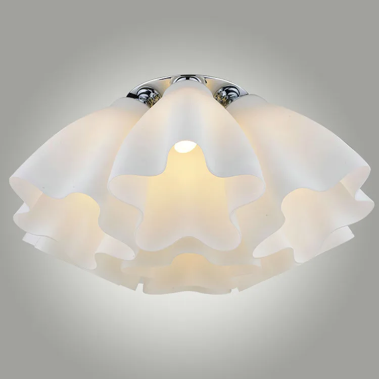 modern white flower 1/3/5/7 heads ceiling lamp glass lamp living room bedroom dining room lighting ceiling light