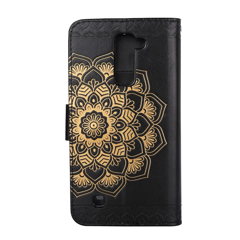 Чехол для LG K8 K10 3D Rilievo цветок кожаный флип-чехол для LG K8 K 8 K350 K350E K350N K10 LTE K 10 K430DS крышка чехол Coque