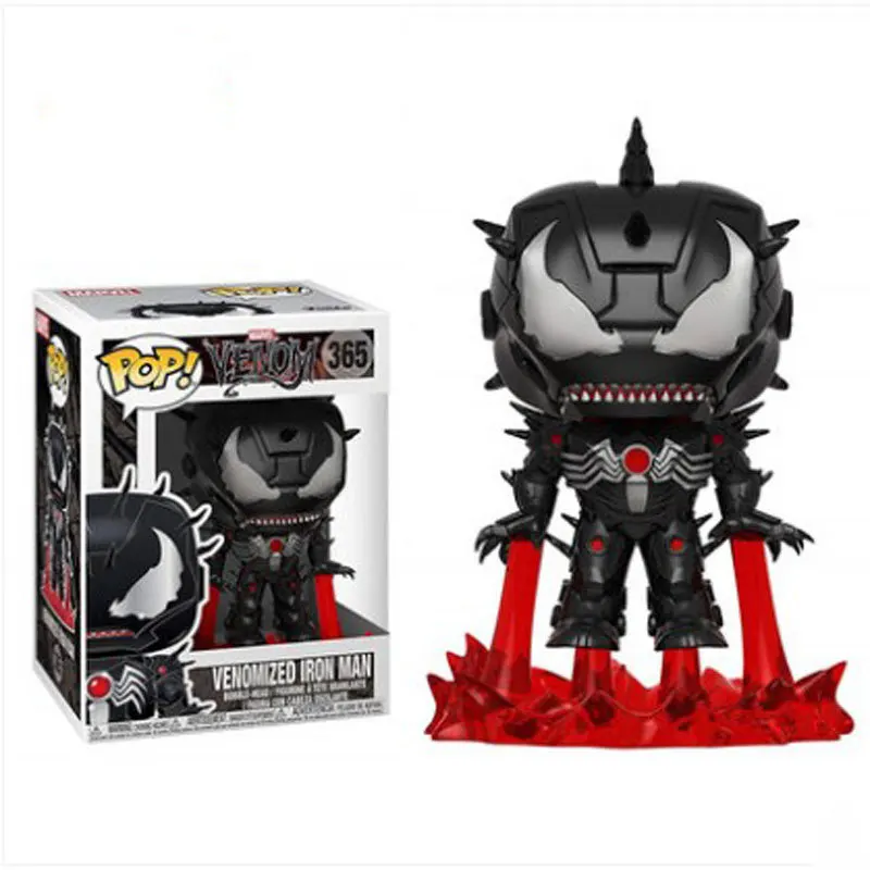 Зеленый FUNKO POP Новые Мстители: Endgame Carnage Venomized Халк Железный человек Капитан Американский фигурка игрушки для детей Рождественский подарок - Цвет: Зеленый