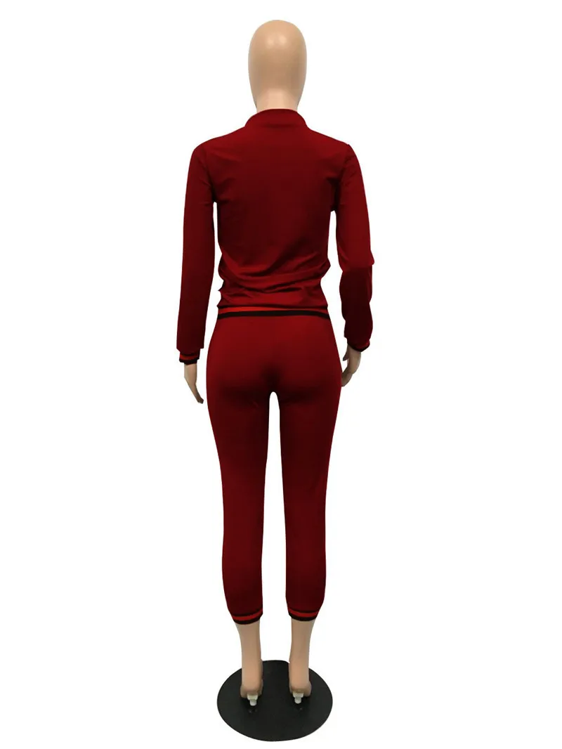 

STERNBILD 2018 New Winter Solid Knitting Women' Sets European Fashion Long sleeve Pockets Sweatshirt&Pencil Pants