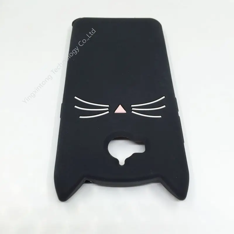 3D милый розовый черный чехол с бородой и котом для Huawei Y5 II 2017 2018 Prime Y6 2019 P40 P30 P20 Lite P