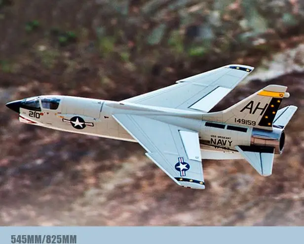 64 мм F-8E CRUSADER "Crusade Warrior" ducted модель, воздуховод модель вентилятора, комплект, pnp