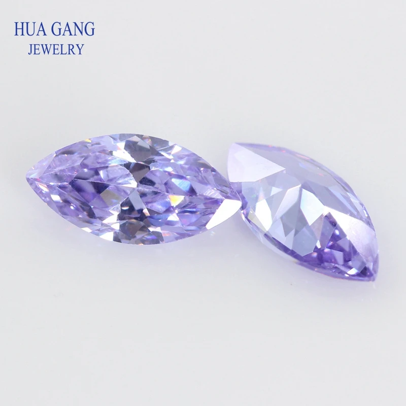 Искусственные камни с фианитом в форме маркизы 5 А для ювелирных изделий размером