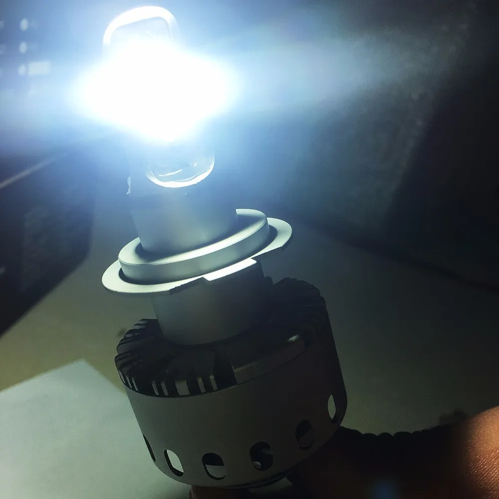 

7P H3 Led Headlight Bulb COB chips 90W 1000LM 6500K Auto Headlamp Car styling super white