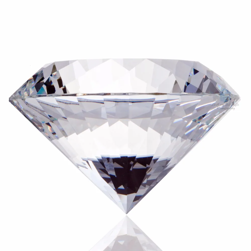 60 мм Красочные Crysta со стразами розовый красный синий пресс папье гигантский Jewel