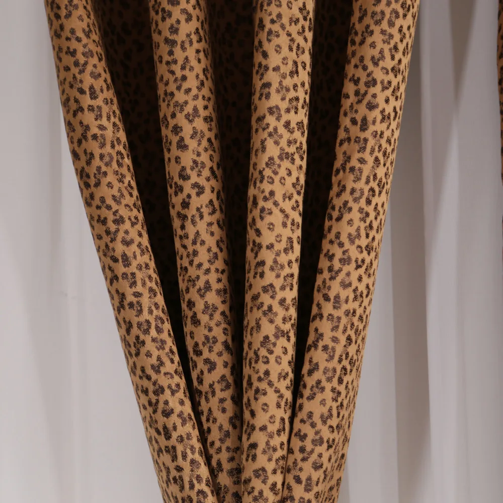 Фотошторы с леопардовым рисунком в европейском стиле|curtains for|curtain patternfashion curtain |