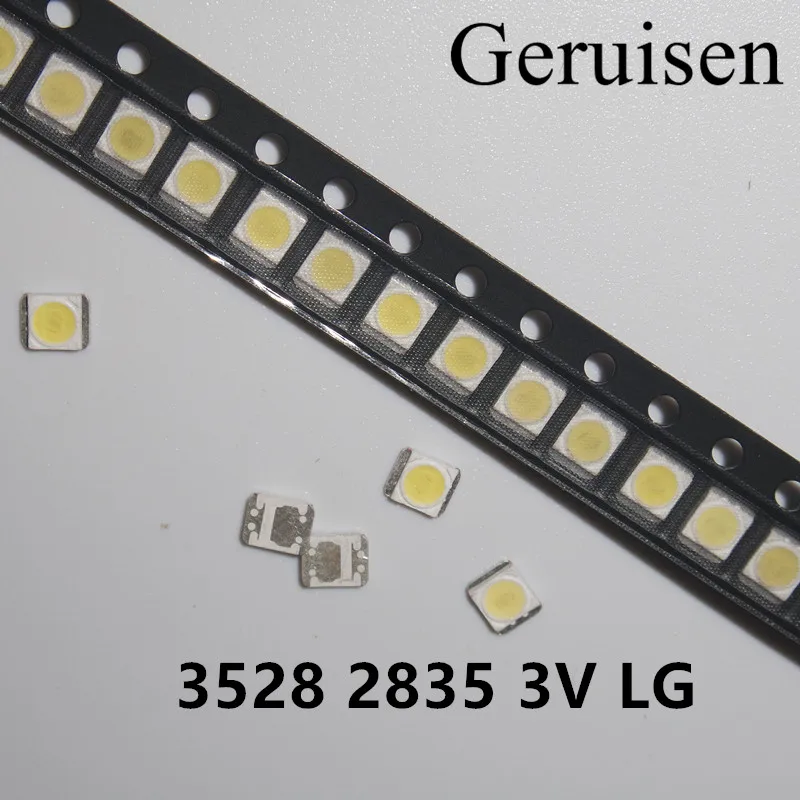 Ремонт светодиодных бусин 1200 шт./лот 3528 2835 SMD 1 Вт для LG холодный белый 100 лм