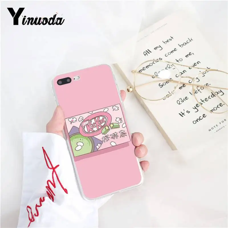 Yinuoda Kawaii японский клубничный молочный роскошный уникальный чехол для телефона для iPhone8 7 6 6splus X XSMAX 5 5S SE XR 10 11 11pro 11promax - Цвет: A14